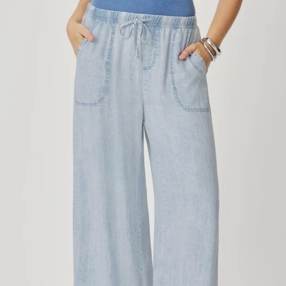 Splendid Bleached Indigo Angie Palazzo Pant - Picture 3 of 4